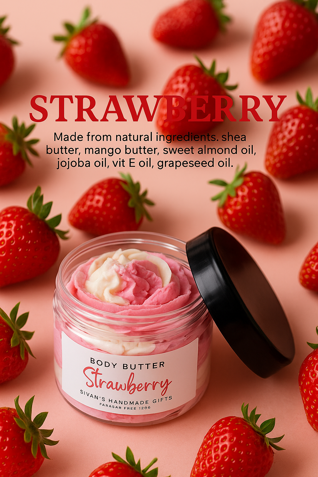 Whipped Strawberry Body Butter