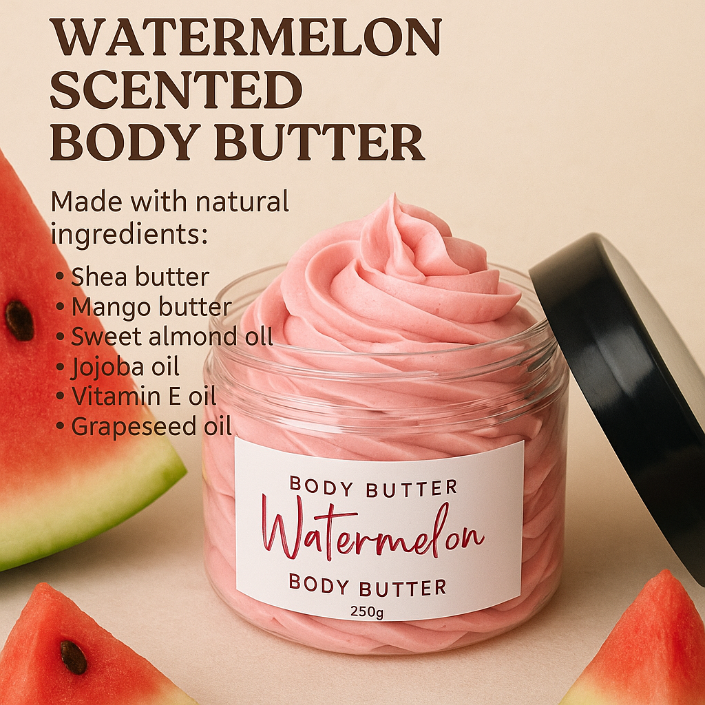 Whipped Watermelon Body Butter (pink)