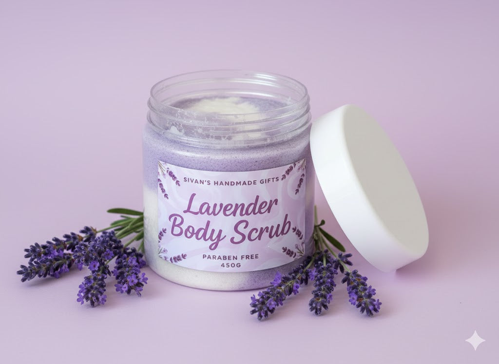 Lavender body scrub