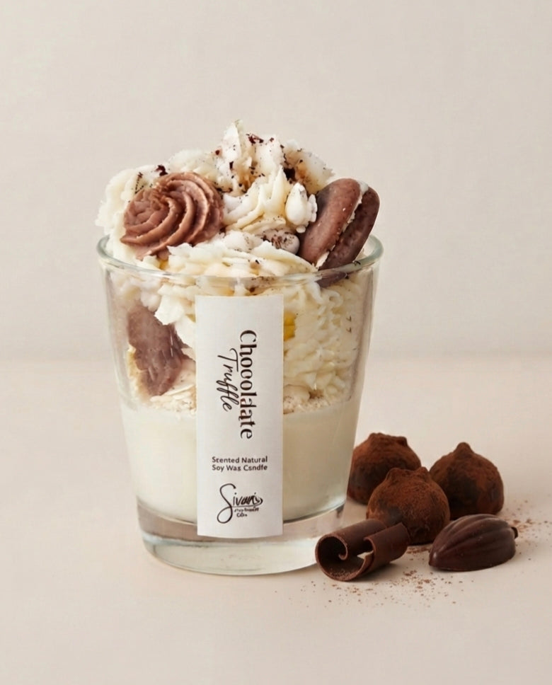 Chocolate scented soy candle
