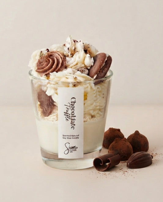 Chocolate scented soy candle